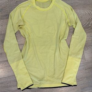 lululemon athletica Yellow Run Swiftly Long Sleeve